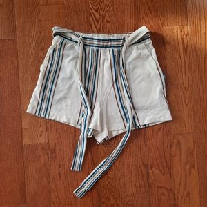 Zara comfy striped shorts